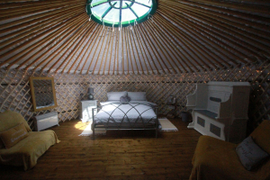 Oak Yurt Interior